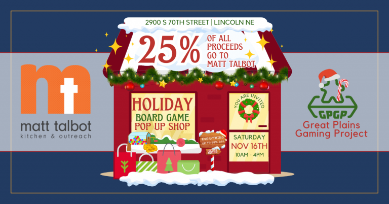 Read more about the article Holiday Board Game Pop Up in Lincoln, NE | Shop, Save, and Give Back!