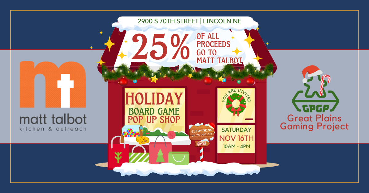 You are currently viewing Holiday Board Game Pop Up in Lincoln, NE | Shop, Save, and Give Back!